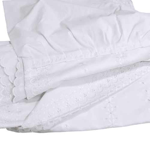 Colcha verano bordada con volante. Cama 90 - 2