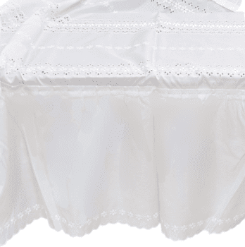Colcha verano bordada con volante. Cama 80 - 1