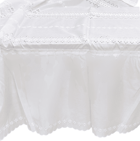 Colcha verano bordada con volante. Cama 80 - 1