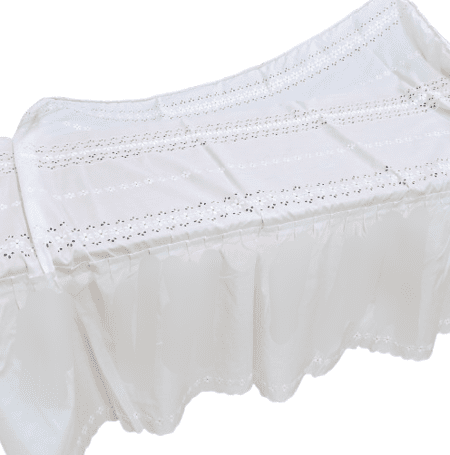 Colcha verano bordada con volante. Cama 80 - 3