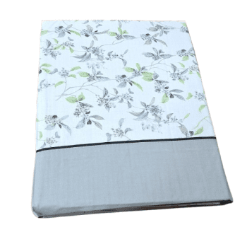 Sábanas florecitas grises. Cama 90, 135, 150 - 3