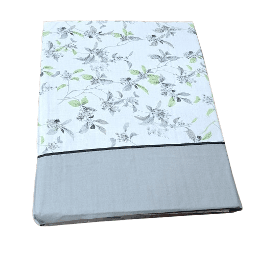 Sábanas florecitas grises. Cama 90, 135, 150 - 3