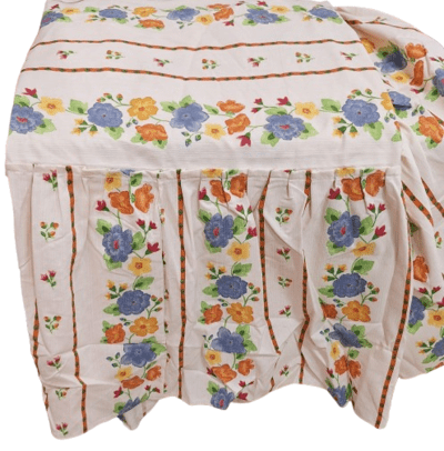 Colcha de verano flores volante. Cama 80 - 3