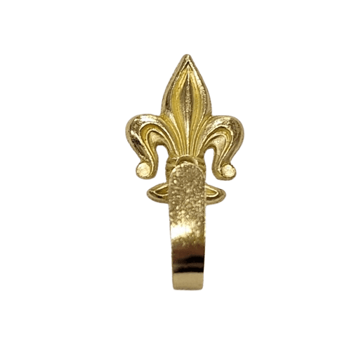 Alzapaño flor de lis dorado - 1