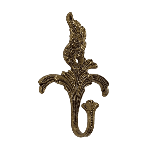 Alzapaño oro viejo flor 8 x 12 cm