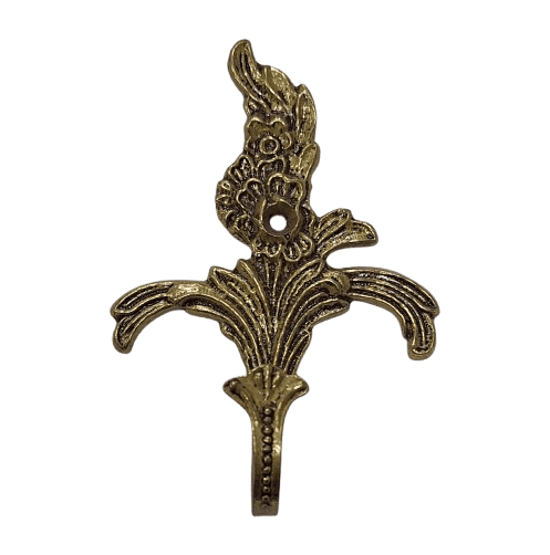 Alzapaño oro viejo flor 8 x 12 cm - 2