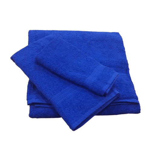 Juego toallas 3 piezas azulón