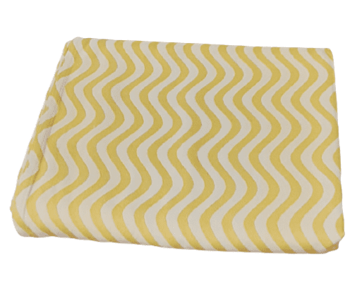 Colcha de verano Ondas amarillas y beige. Cama: 90 - 1