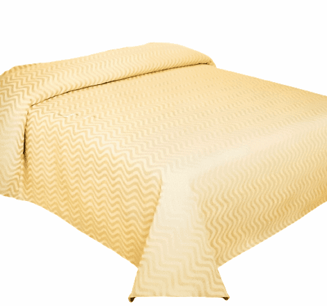 Colcha de verano Ondas amarillas y beige. Cama: 90 - 4