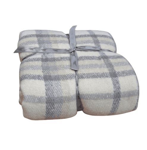 Manta cuadros con sherpa - 1