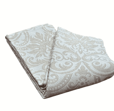 Colcha de verano adamascada beige. Cama 80 - 1