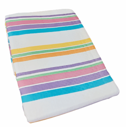Colcha multiusos rayas Arco iris. Cama: 135/150 - 3