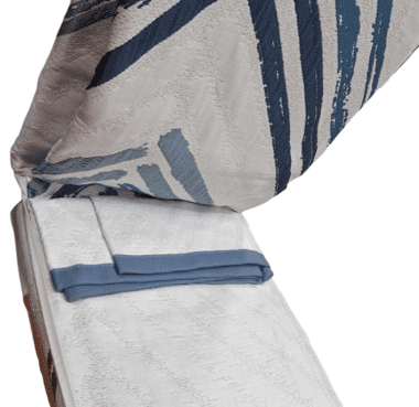 Colcha capa Buna moderna azul. Cama 135 - 3