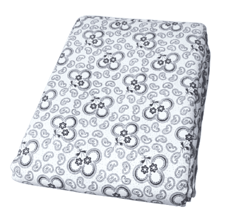 Colchas multiusos blanca dibujos negros. 180 x 260 y  240 x 260