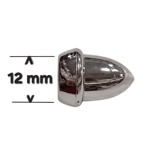 Terminal bellota cromo barra 12 mm