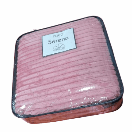 Manta de sofá rosa 130 x 170 cm