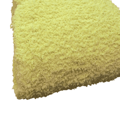 Manta esponjosa amarillo flúor 120 x 170 - 1