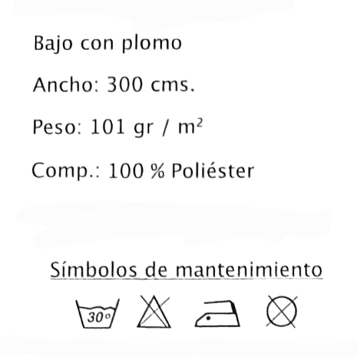 Tela visillo bambú malva y verde - 4