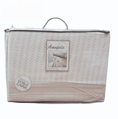 Sábanas de invierno beige. Cama 90