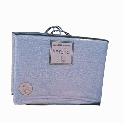 Juego de sábanas microlina azul. Cama 90