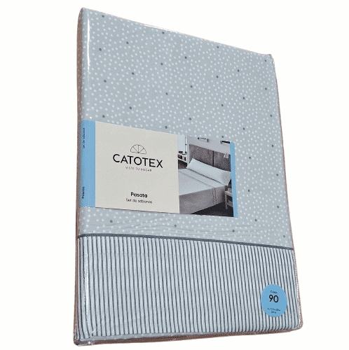 Juego de sábanas topitos verdes. Cama 90 - 3