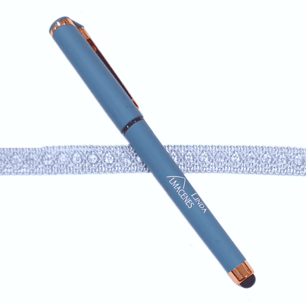 Galón estrecho brillante azul celeste - 1