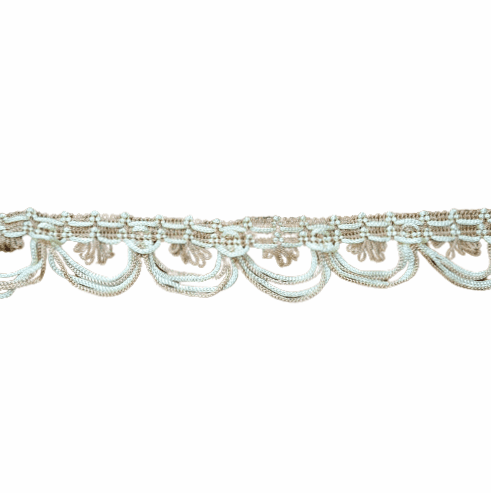 Pasamanería ondas marrón beige