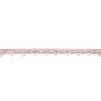 Galón estrechito blanco y rosa - 4