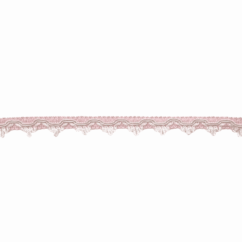 Galón estrechito blanco y rosa - 4