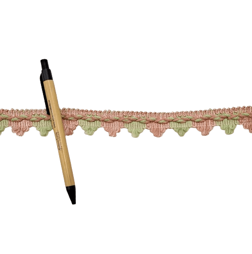 Galón pico ade algodón salmón y verde