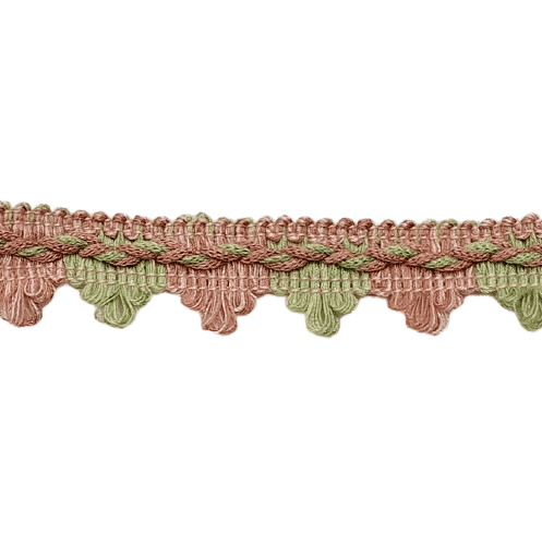 Galón pico ade algodón salmón y verde - 2