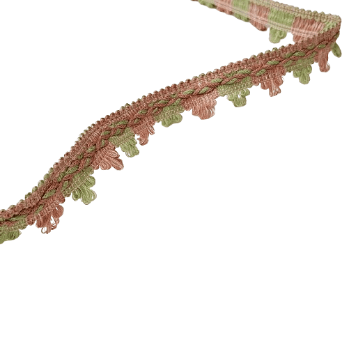 Galón pico ade algodón salmón y verde - 3