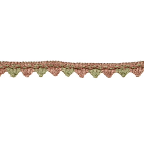 Galón pico ade algodón salmón y verde - 4