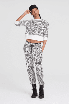 DKNY sudadera estampado de cebra