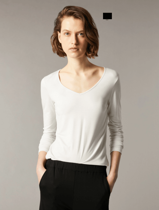 PENNYBLACK camiseta escote pico color gris - 1