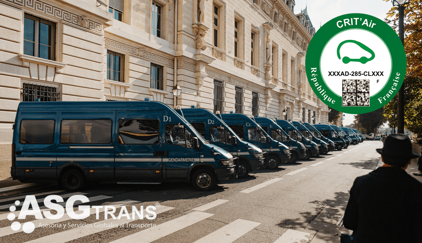 FRANCIA: LOS VEHICULOS EXTRANJEROS TAMBIEN ESTAN OBLIGADOS A LLEVAR LA ETIQUETA CRIT’AIR SI CIRCULAN POR LAS ZONAS DE BAJAS EMISIONES