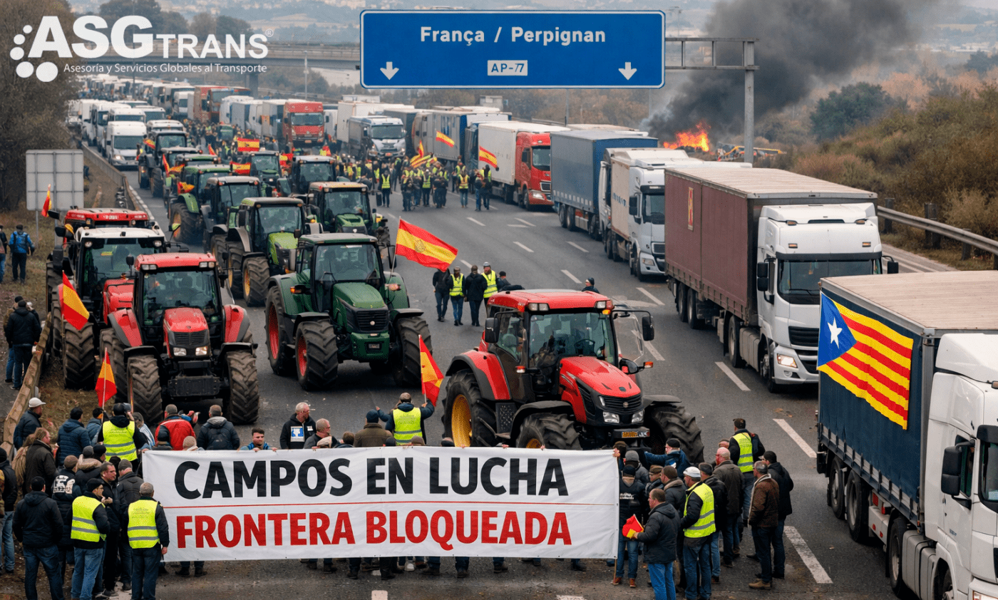 El Gobierno flexibiliza temporalmente los tiempos de conducción y descanso por los bloqueos en Francia y Cataluña