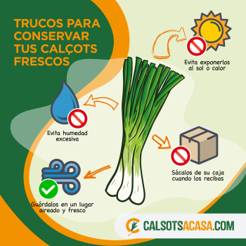 TRUCS PER CONSERVAR ELS CALÇOTS FRESCOS FINS AL GRAN DIA!