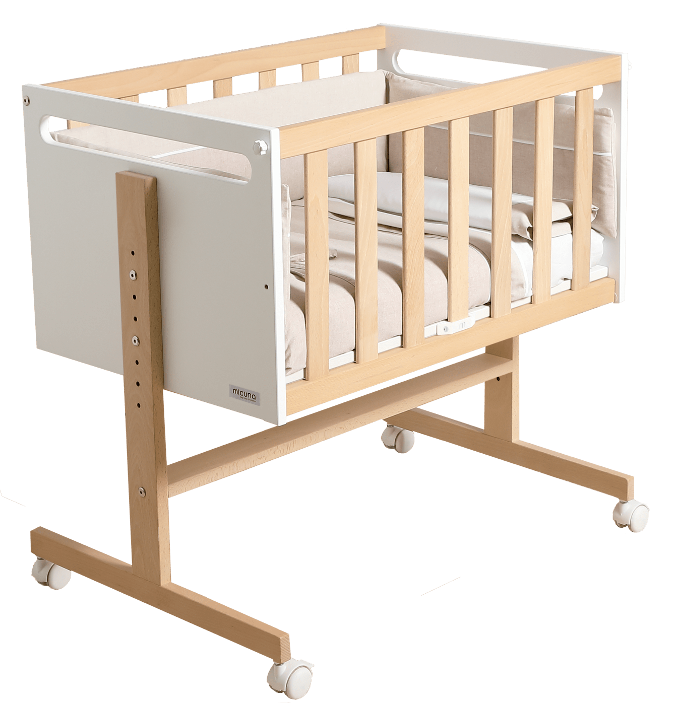 MINICUNA COLECHO (SIN TEXTIL) MO-1973 YOU & ME PLUS BLANCO/CERA NATURAL - 