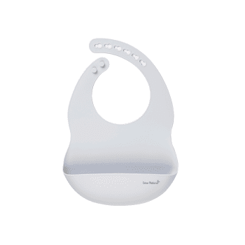 BABERO DE SILICONA "NORDIC" GLACIER GRAY