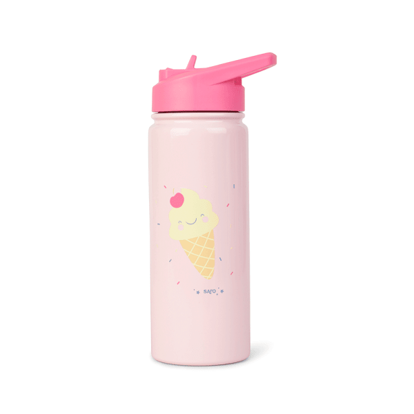 BOTELLA TÉRMICA INFANTIL CON PAJITA 500 ML ICECREAM