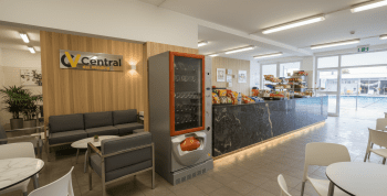 MAQUINA EXPENDEDORA VENDING DE SNACKS Y BEBIDAS FRIAS FAS CRISTAL CON MONEDERO DE CAMBIO NUEVO