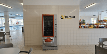 MAQUINA EXPENDEDORA VENDING DE SNACKS Y BEBIDAS FRIAS FAS CRISTAL CON MONEDERO DE CAMBIO NUEVO PAGO TARJETA Y MOVIL