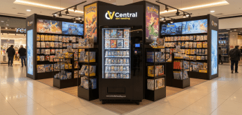 MAQUINA VENDING VENDO G-SNACK CON PANTALLA TACTIL PARA CARTAS DE POKEMON CON MONEDERO Y BILLETERO