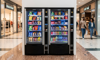 LOTE 2 MAQUINA VENDING DE SNACKS Y BEBIDAS FRÍAS AZKOYEN MISTRAL PLUS H70 + MISTRAL PLUS H85