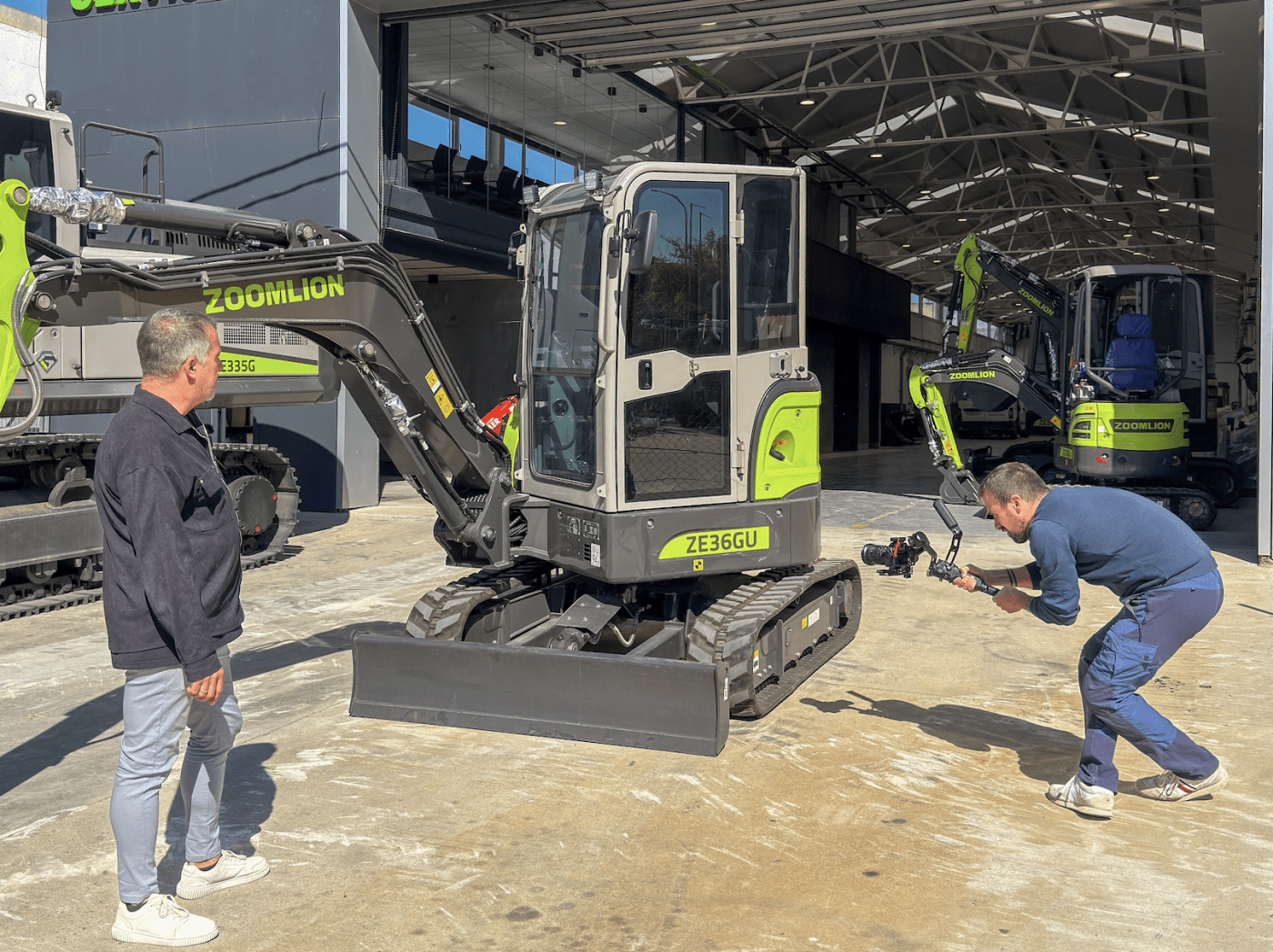 Dia de grabaciones en Cervisimag: presentamos la Zoomlion ZE36GU