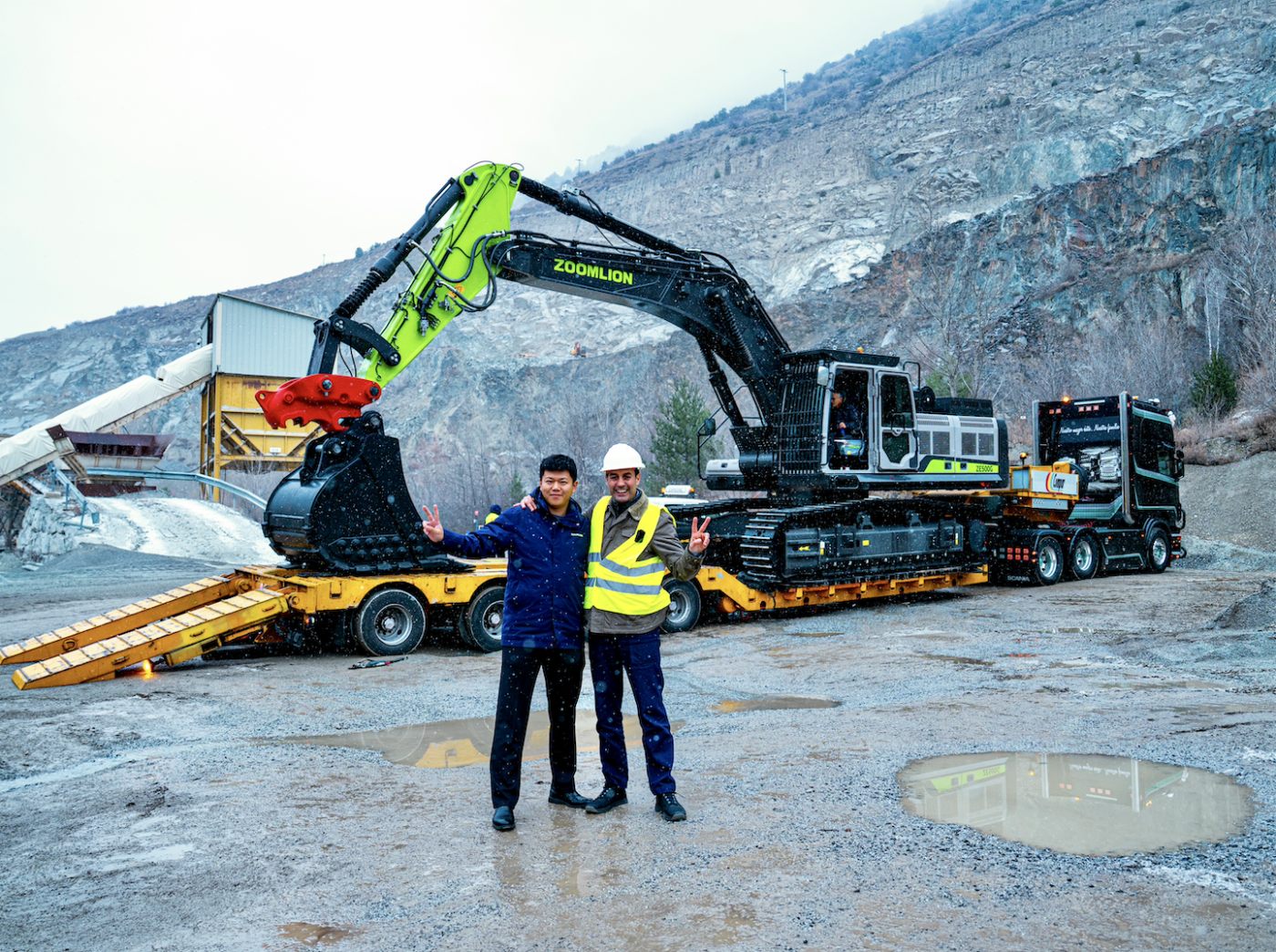 Entrega de la Zoomlion ZE500G en una cantera de la Cerdanya (Girona): 50 toneladas para producción real
