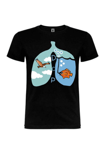Camiseta básica - Pulmones
