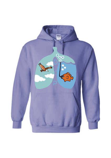 Sudadera con capucha - Pulmones