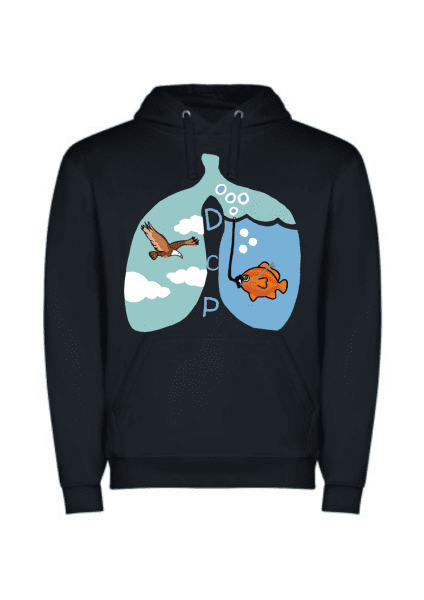 Sudadera con capucha - Pulmones
